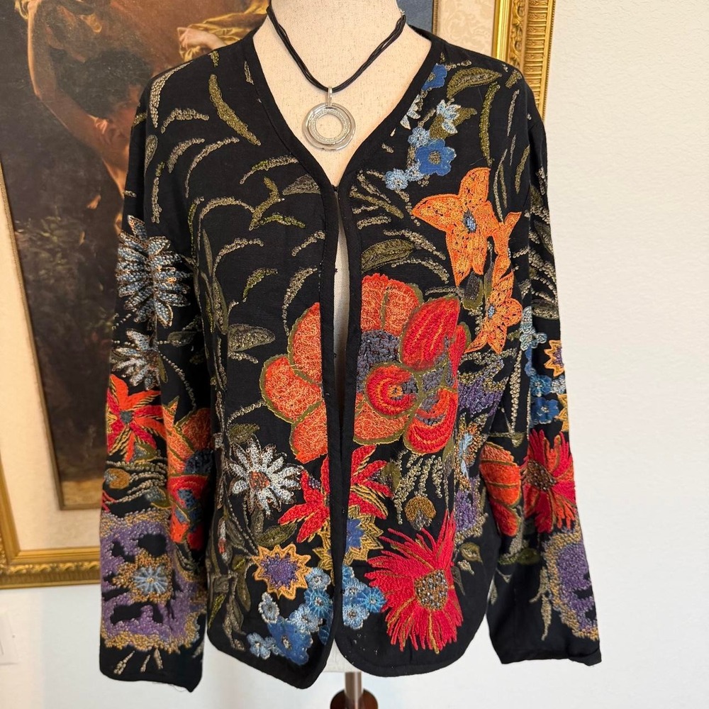 Boho Fairy Beaded Floral Jacket